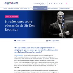 14 reflexiones sobre educación de Sir Ken Robinson