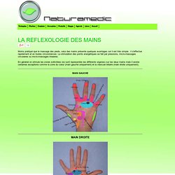 Réflexologie des mains - massage - stimulation des points énergétiques