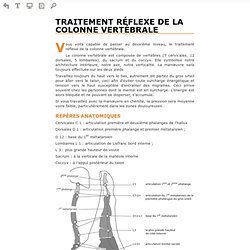 Lire en ligne La réflexologie, mode d'emploi - Traitement réflexe de la colonne vertébrale