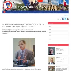 La Refondation du Concours National de la Résistance et de la Déportation - Le Souvenir Français