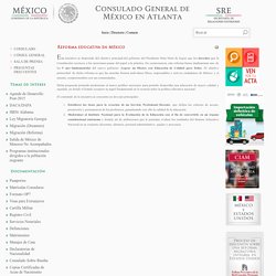 Reforma educativa en México