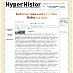 Reformation and counter-Reformation