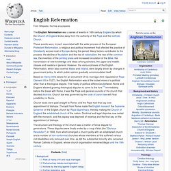 English Reformation (Diigo)