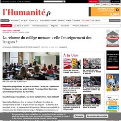 La réforme du collège menace-t-elle l’enseignement des langues ?