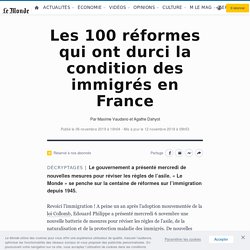 Les 100 réformes qui ont durci la condition des immigrés en France