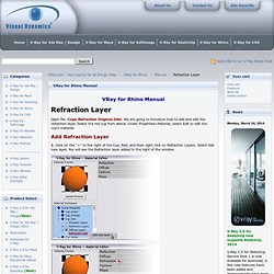 Refraction Layer - VRay for Rhino Manual
