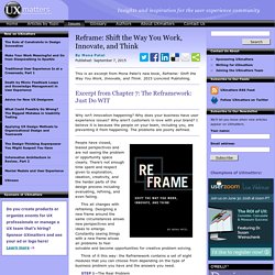 Reframe: Shift the Way You Work, Innovate, and Think