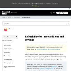 Reset Firefox – easily fix most problems