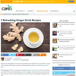 7 Refreshing Ginger Drink Recipes