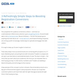 3 Refreshingly Simple Steps to Boosting Registration Conversions