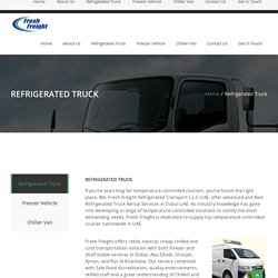 Best Refrigerated Truck Rental Services in Dubai - Fresh Freights