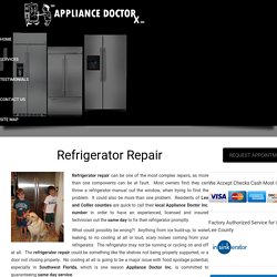 Refrigerator Repair Company in Lee-Collier County Florida