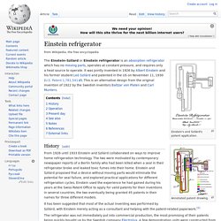 Einstein refrigerator
