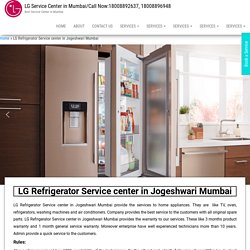 LG Refrigerator Service center in Jogeshwari Mumbai