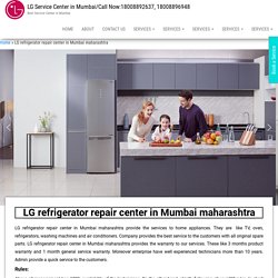 LG refrigerator repair center in Mumbai maharashtra