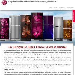 LG Refrigerator Repair Service Center in Mumbai