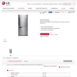 LG LBN20514ST Bottom Freezer Refrigerator