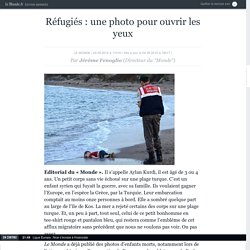 Réfugiés : une photo pour ouvrir les yeux