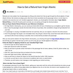 How to Get a Refund from Virgin Atlantic