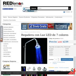Regadera con Luz LED de 7 colores