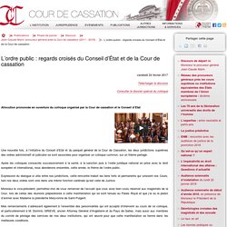 L’ordre public : regards croisés du Conseil d’État et de la Cour de cassation