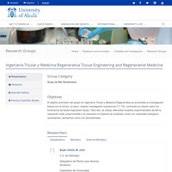 Ingeniería Tisular y Medicina Regenerativa Tissue Engineering and Regenerative Medicine