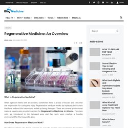 Regenerative Medicine: An Overview - Blog Medicine
