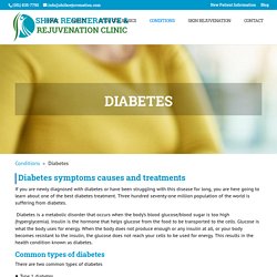 Diabetes - Shifa Regenerative & Rejuvenation Clinic