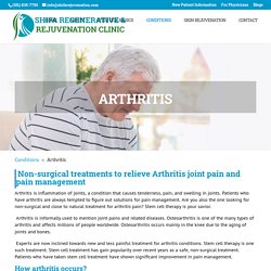 Arthritis - Shifa Regenerative & Rejuvenation Clinic