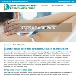 Neck & Back Pain - Shifa Regenerative & Rejuvenation Clinic