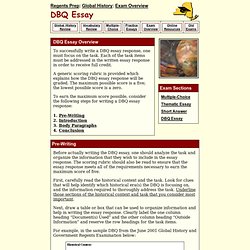 Regents Prep Global History & Geography: DBQ Essay