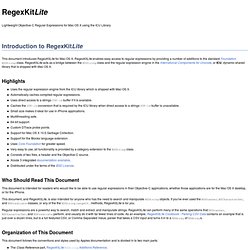 RegexKitLite