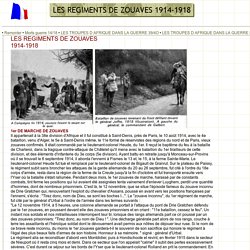 LES REGIMENTS DE ZOUAVES 1914-1918
