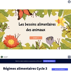 Régimes alimentaires Cycle 3 by ma classe de SVT on Genially