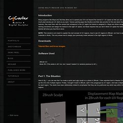 Using Multi-Region UVs in Modo 501 – CgCarter Tutorials