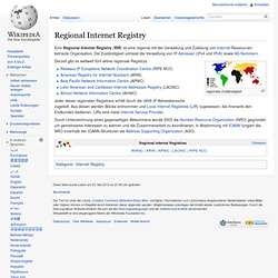 Regional Internet Registry