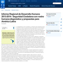 Informe Regionalde Desarrollo Humano2013-2014