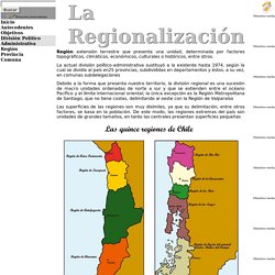 Regionalizacion en chile