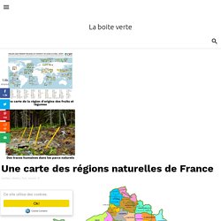Une carte des régions naturelles de France