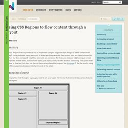 css-regions · tutorials · WPD · WebPlatform.org