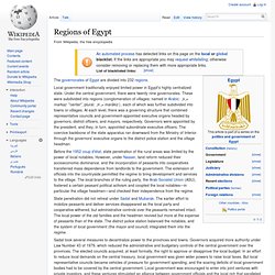 Regions of Egypt