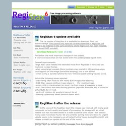 RegiStax- Free image processing software