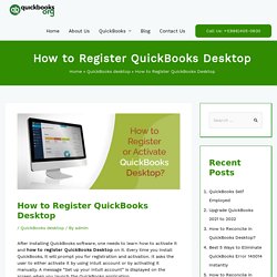 Easy Steps to Register or Activate QuickBooks Desktop