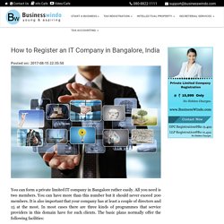 How to Register an IT Company in Bangalore, India