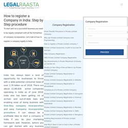 How to register a Company in India: Step by Step procedure