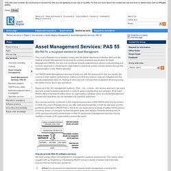 Lloyd's Register Group - Asset Management Services: PAS 55