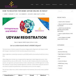 How to Register for MSME Udyam Online in India- Total Solutions