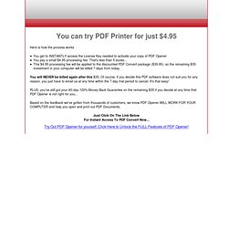Register PDF Opener Now! 100% Guaranteed