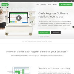 POS cash register software for retail stores