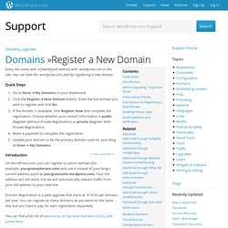 Register a New Domain